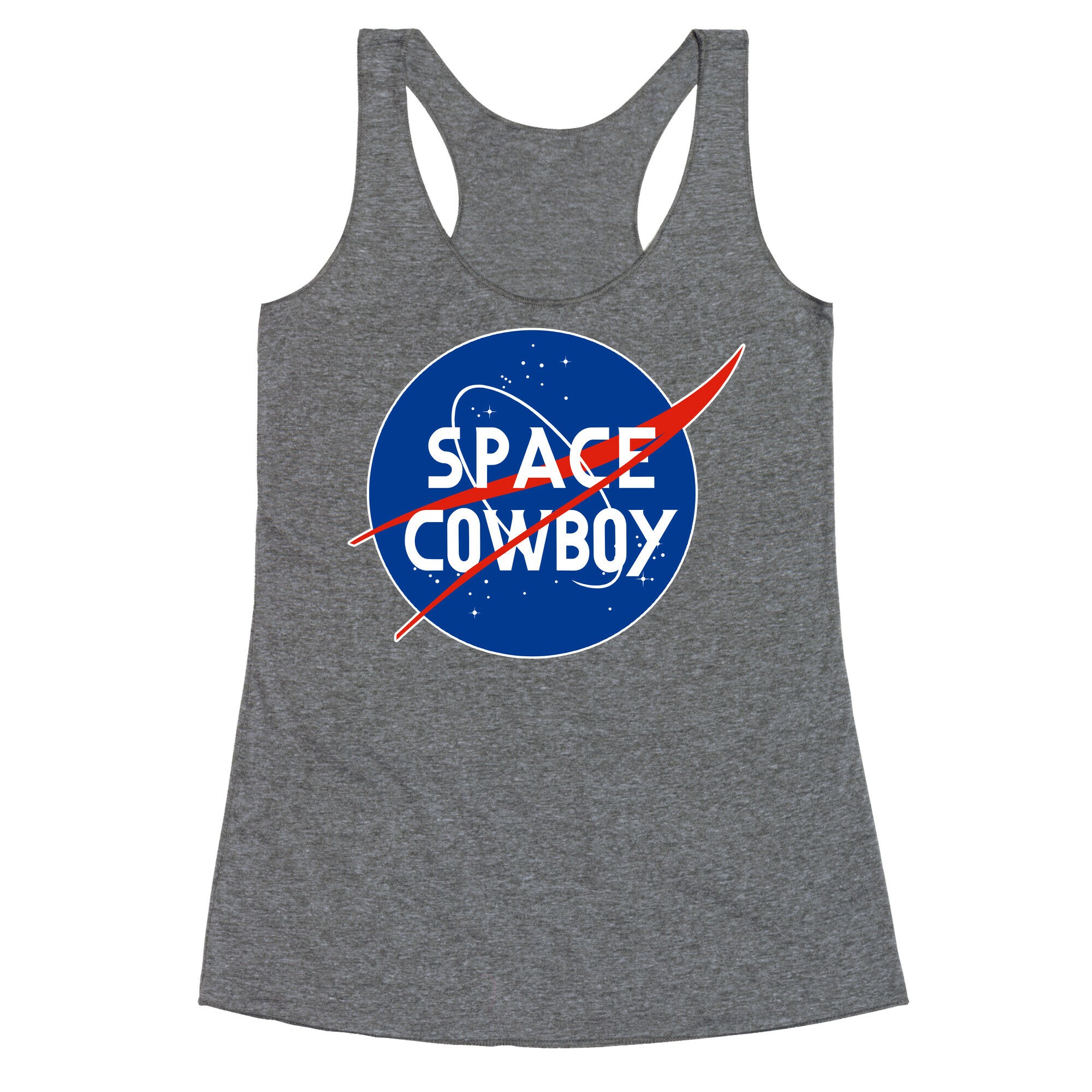 Space Cowboy Parody Racerback Tank